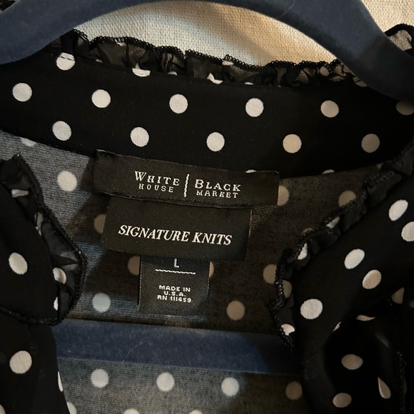 White House Black Market ruffle shirt - Picture 2 of 4